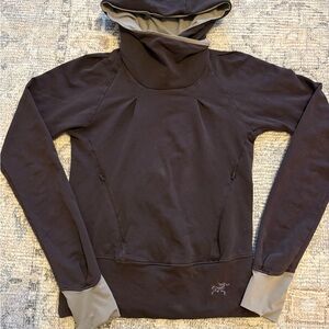 Arc’teryx Detente Women’s Cowl Neck Pleated Long sleeve Hoodie - Size S